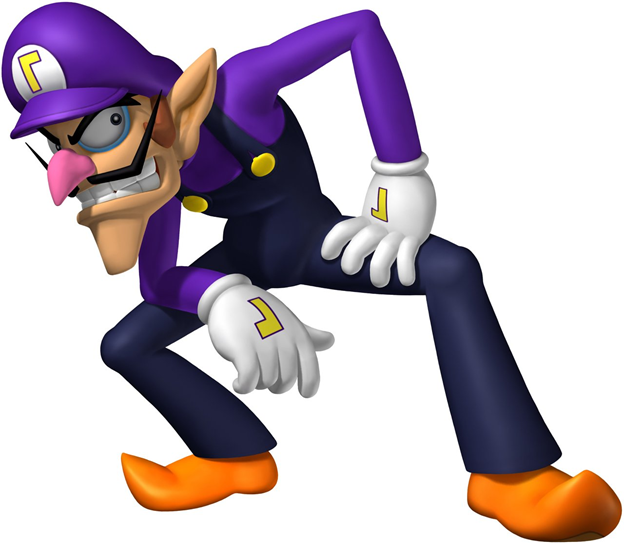 Super Smash Bros Waluigi