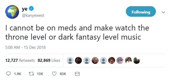 Kanye West Tweet