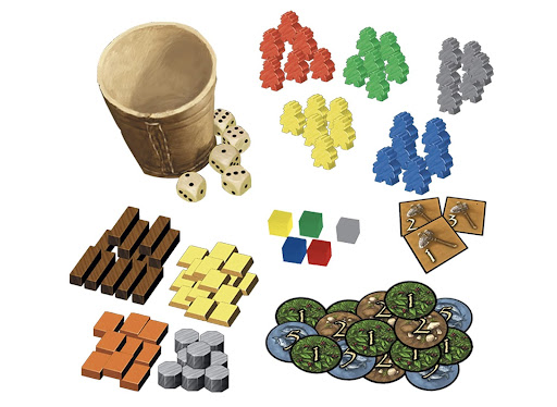 Stone Age Board Game pieces