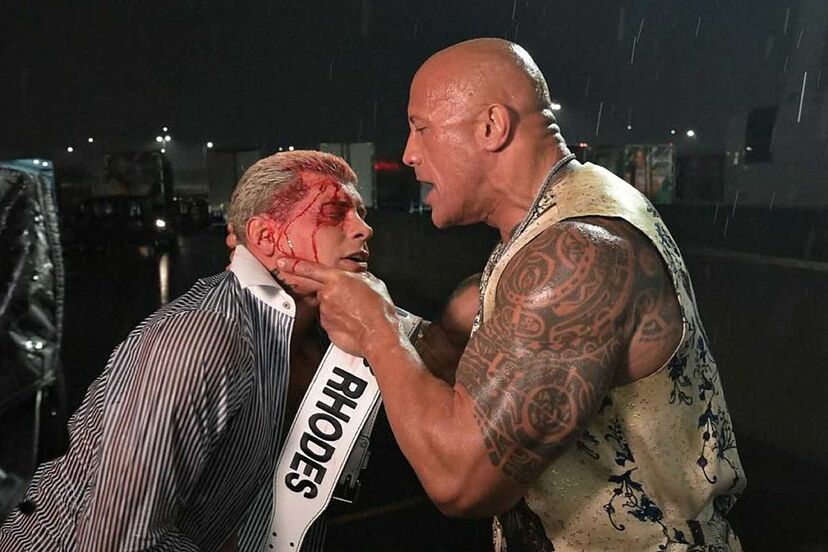 The Rock and Cody Rhodes