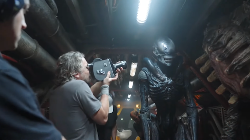 Alien Romulus BTS Scene of Alien