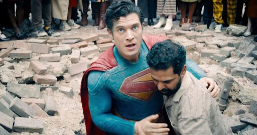Superman Saving a Dude