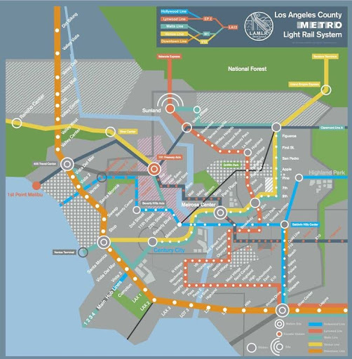 Light Rail system in the movie HER